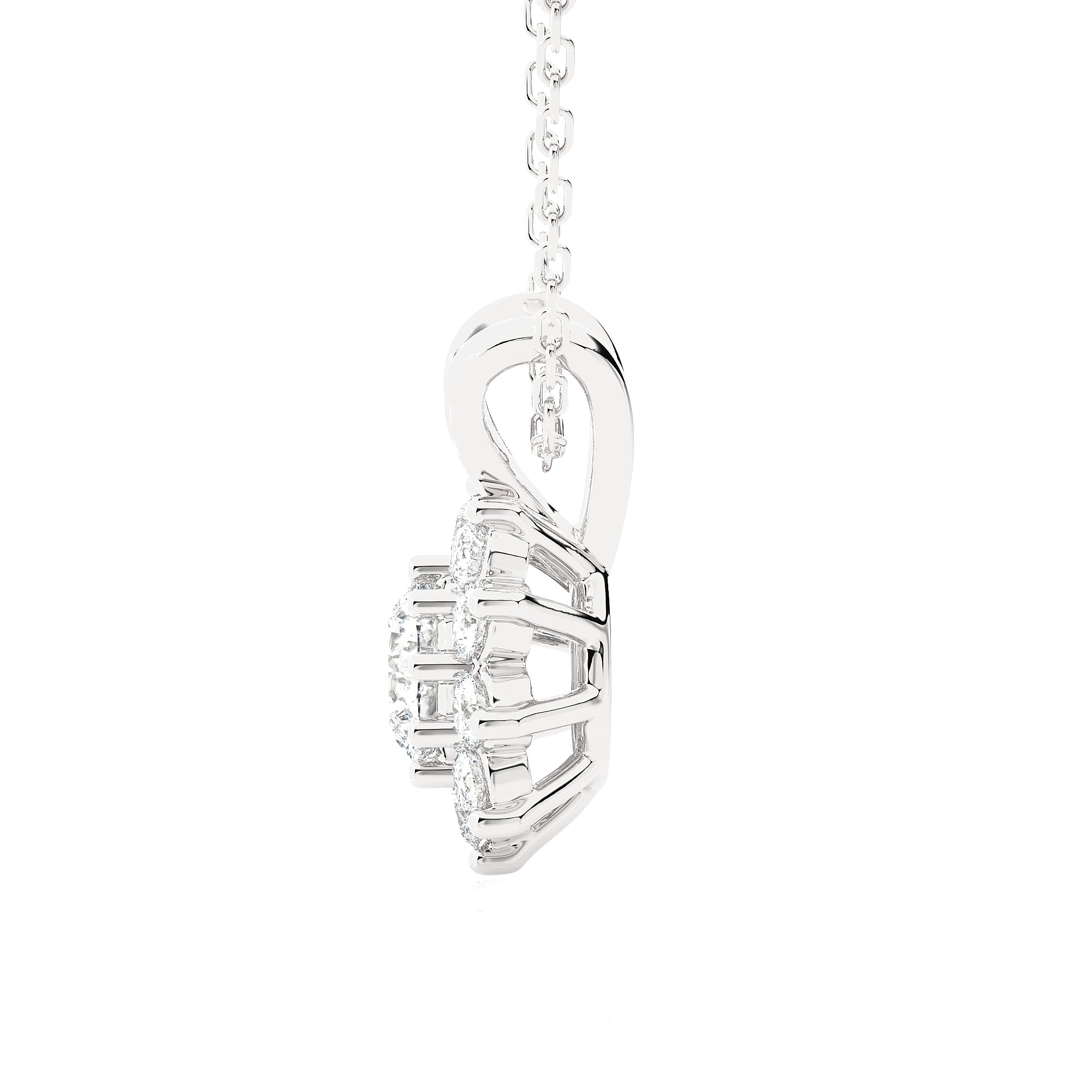 Round Lab Grown Diamond Fashion Pendant