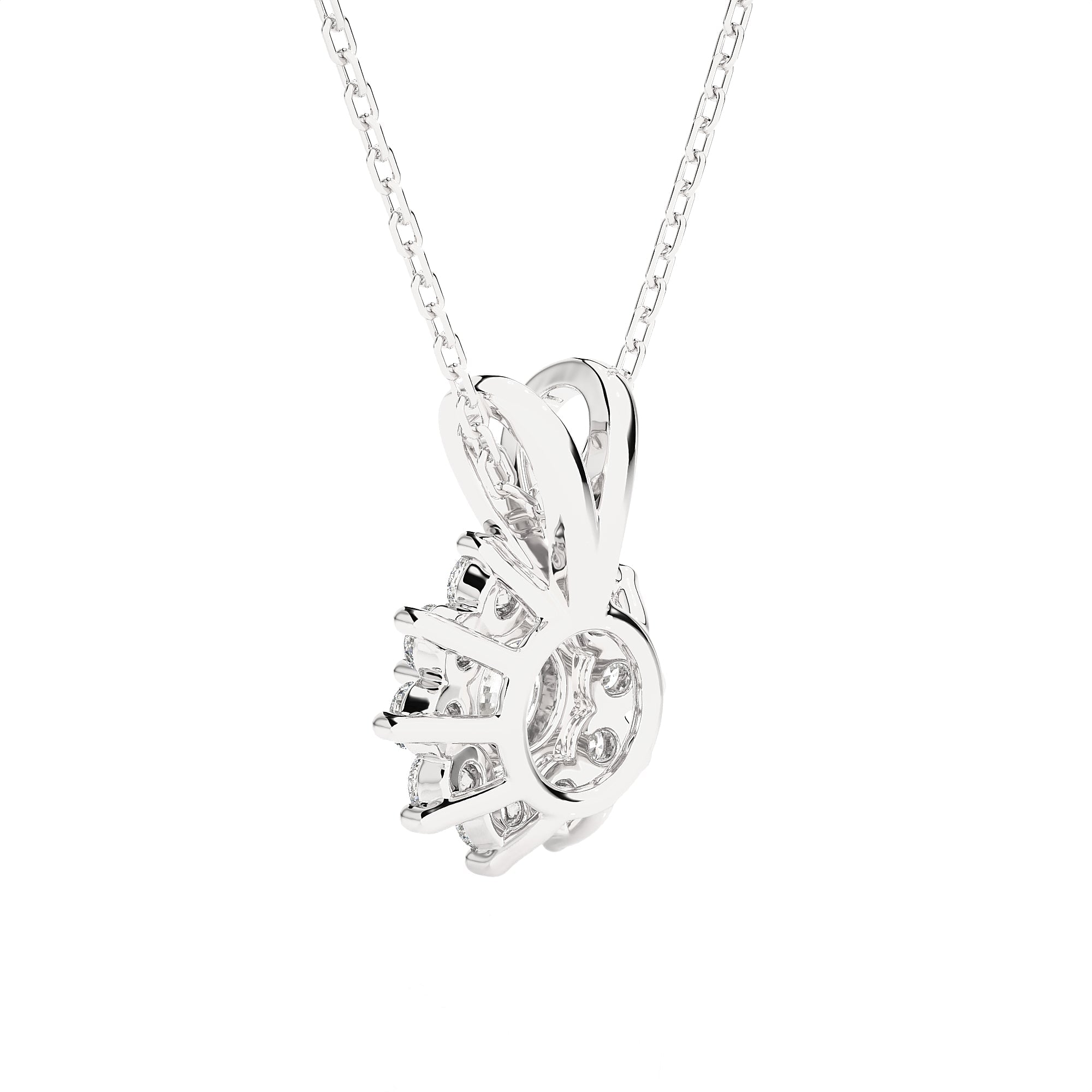 Round Lab Grown Diamond Fashion Pendant