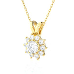 Round Lab Grown Diamond Fashion Pendant