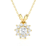 Round Lab Grown Diamond Fashion Pendant