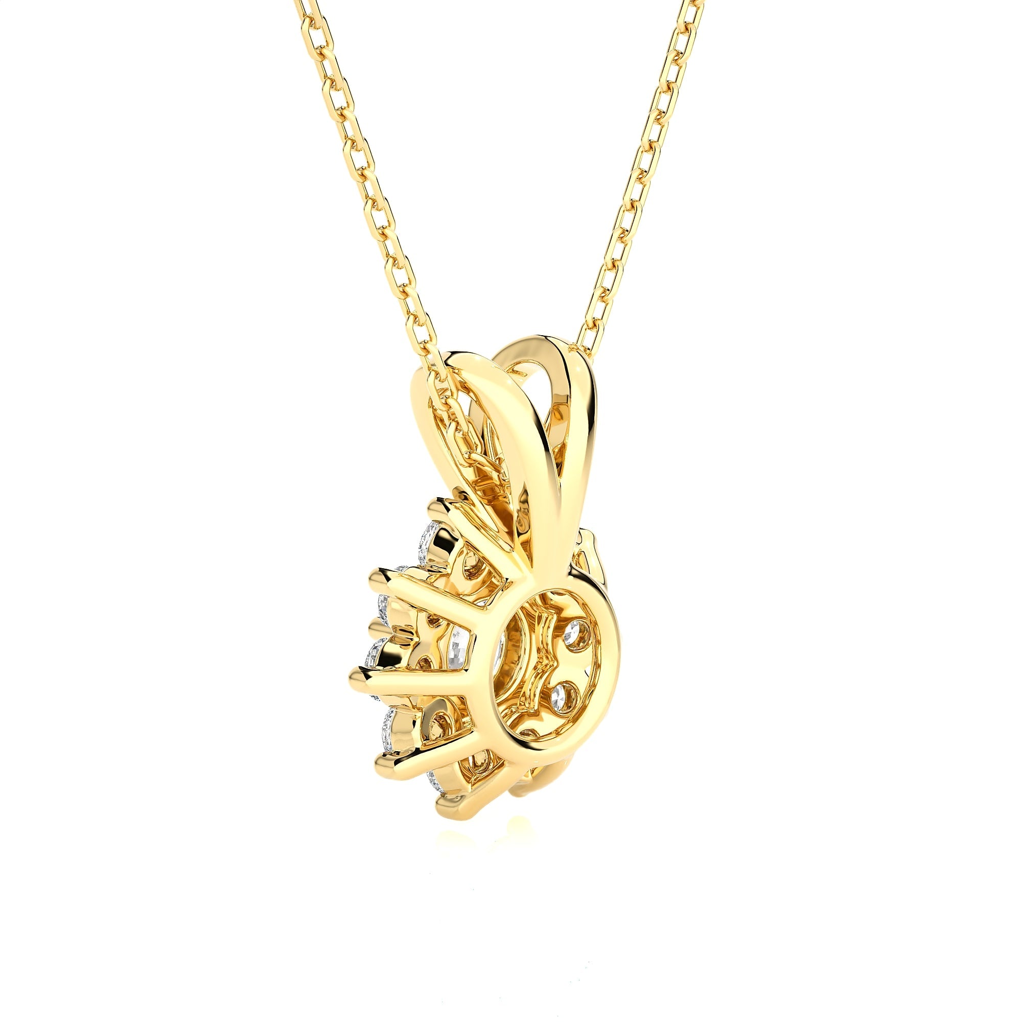 Round Lab Grown Diamond Fashion Pendant
