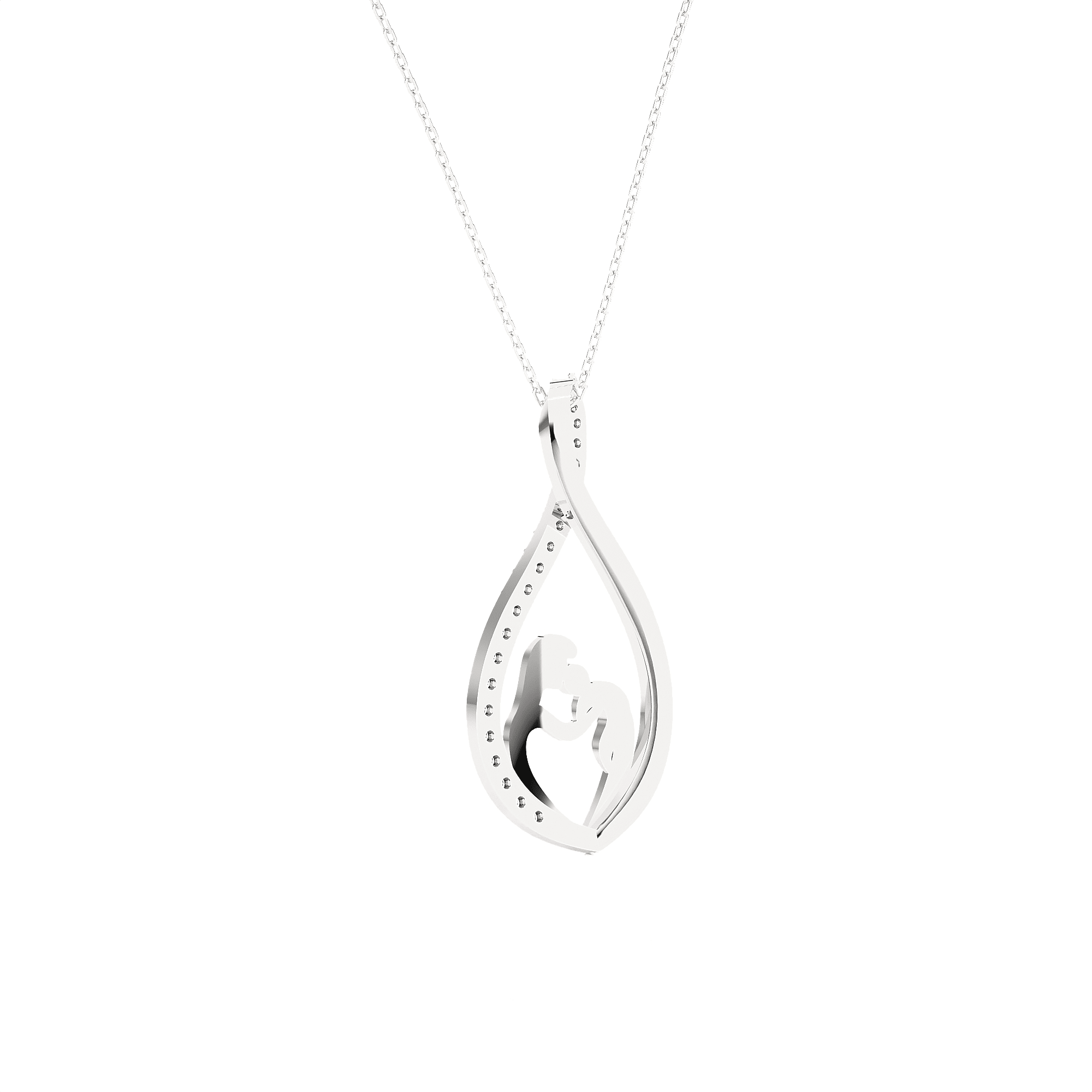 1/4  ctw Round Lab Grown Diamond Fashion Pendant