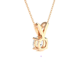 3/4  ctw Round Lab Grown Diamond Solitaire Pendant