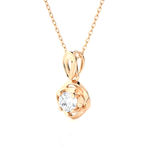 1/4  ctw Round Lab Grown Diamond Solitaire Pendant