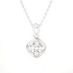 1/4  ctw Round Lab Grown Diamond Solitaire Pendant