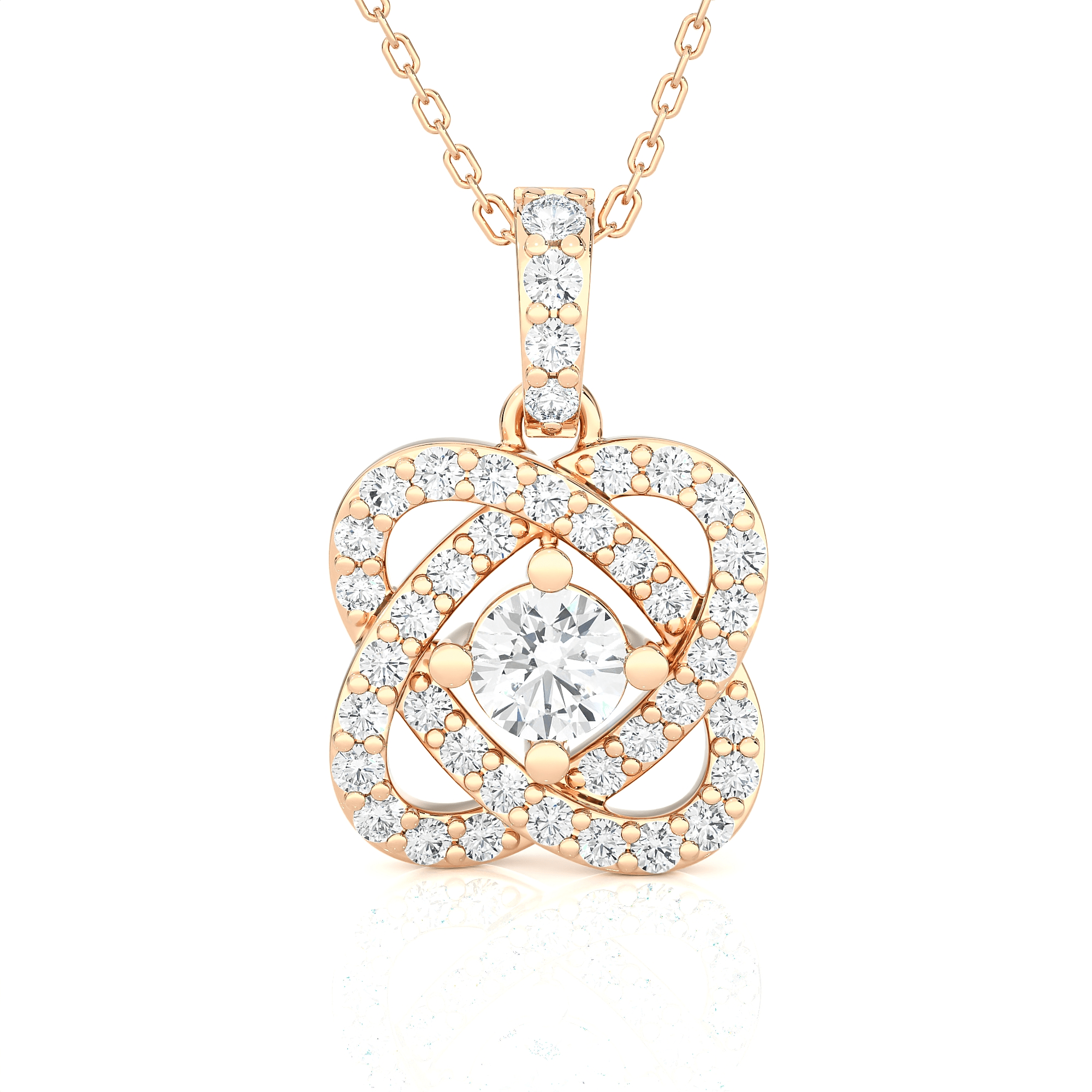 3/4  ctw Round Lab Grown Diamond Fashion Pendant