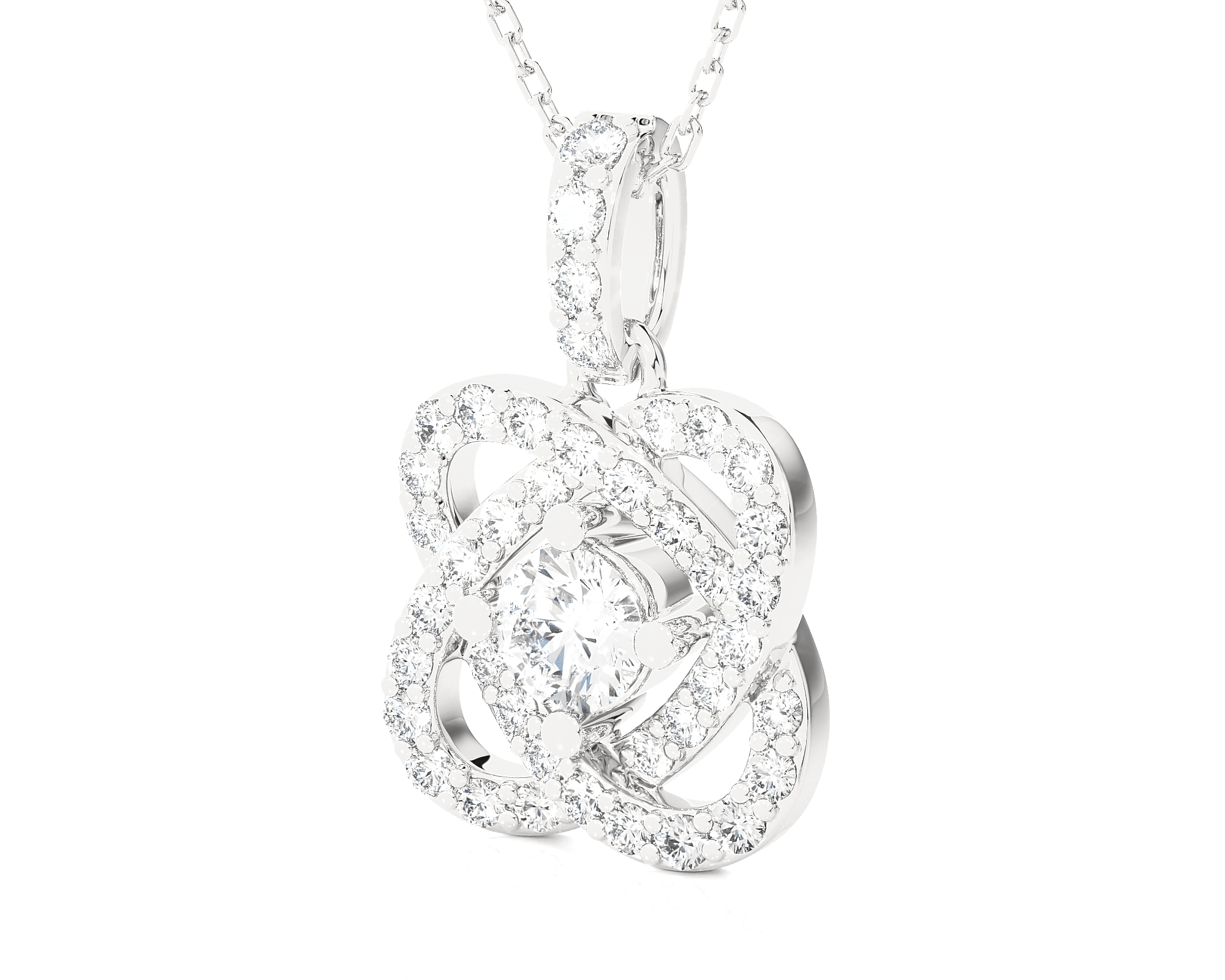 3/4  ctw Round Lab Grown Diamond Fashion Pendant