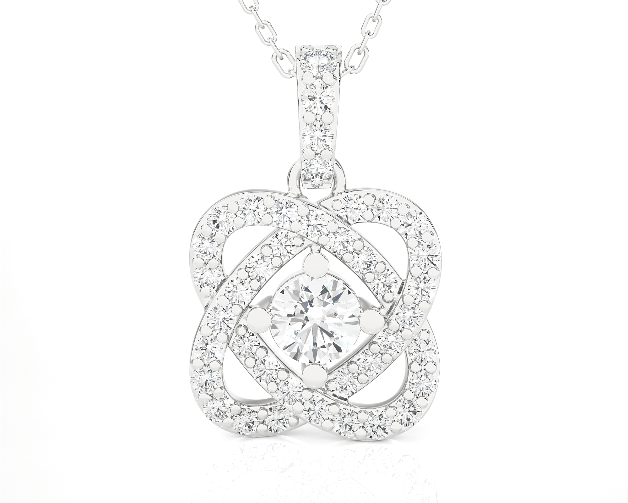 3/4  ctw Round Lab Grown Diamond Fashion Pendant