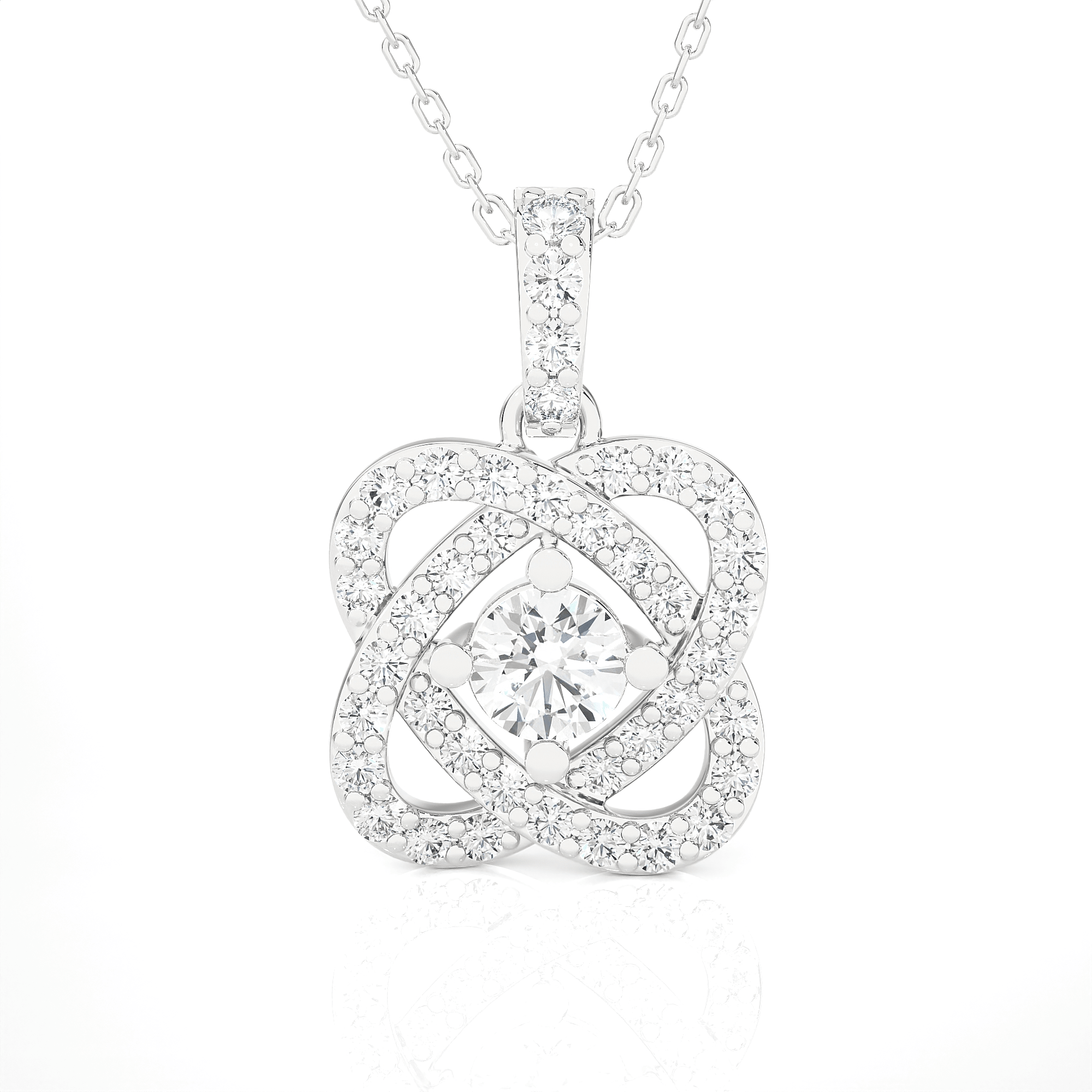 3/4  ctw Round Lab Grown Diamond Fashion Pendant