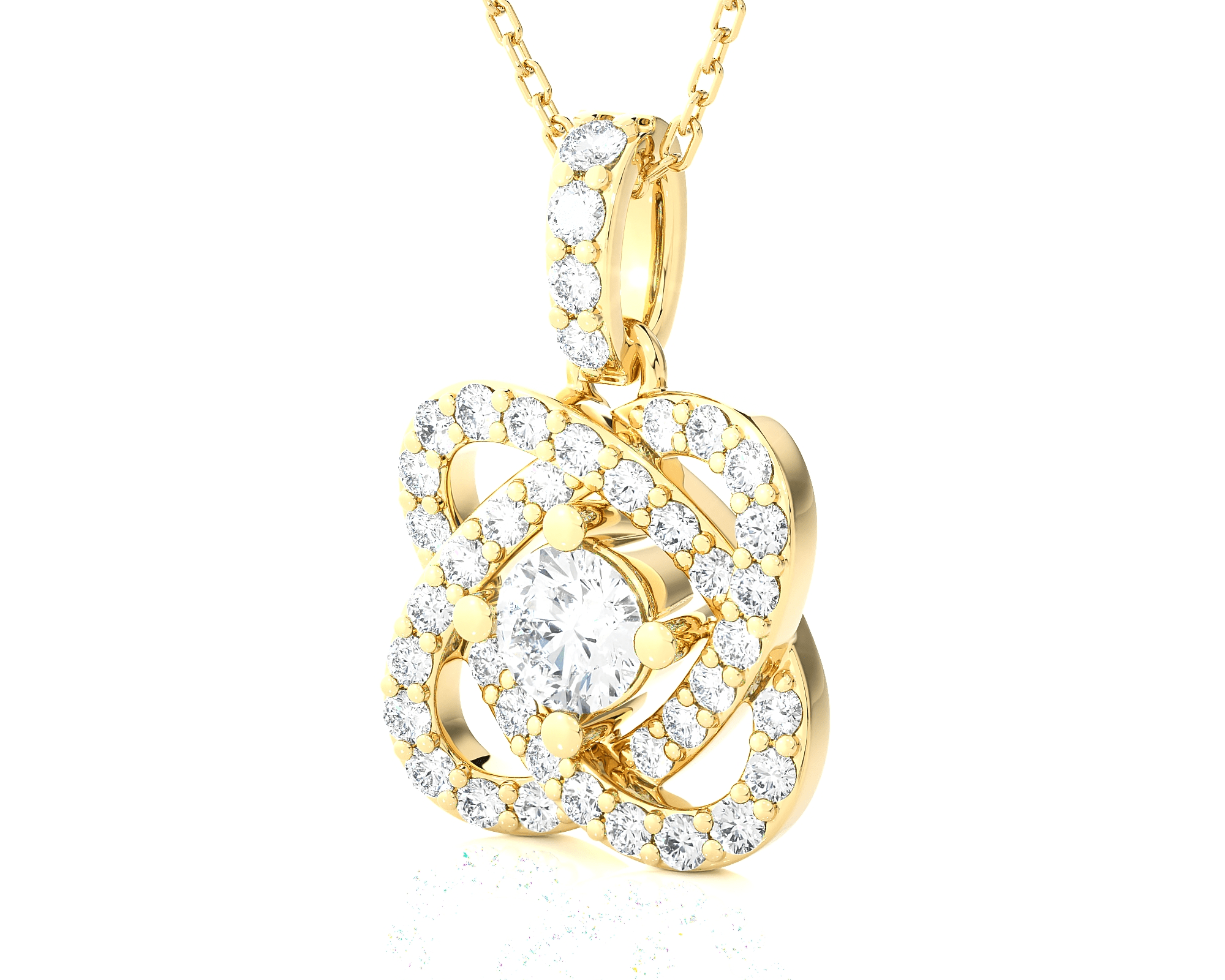 3/4  ctw Round Lab Grown Diamond Fashion Pendant