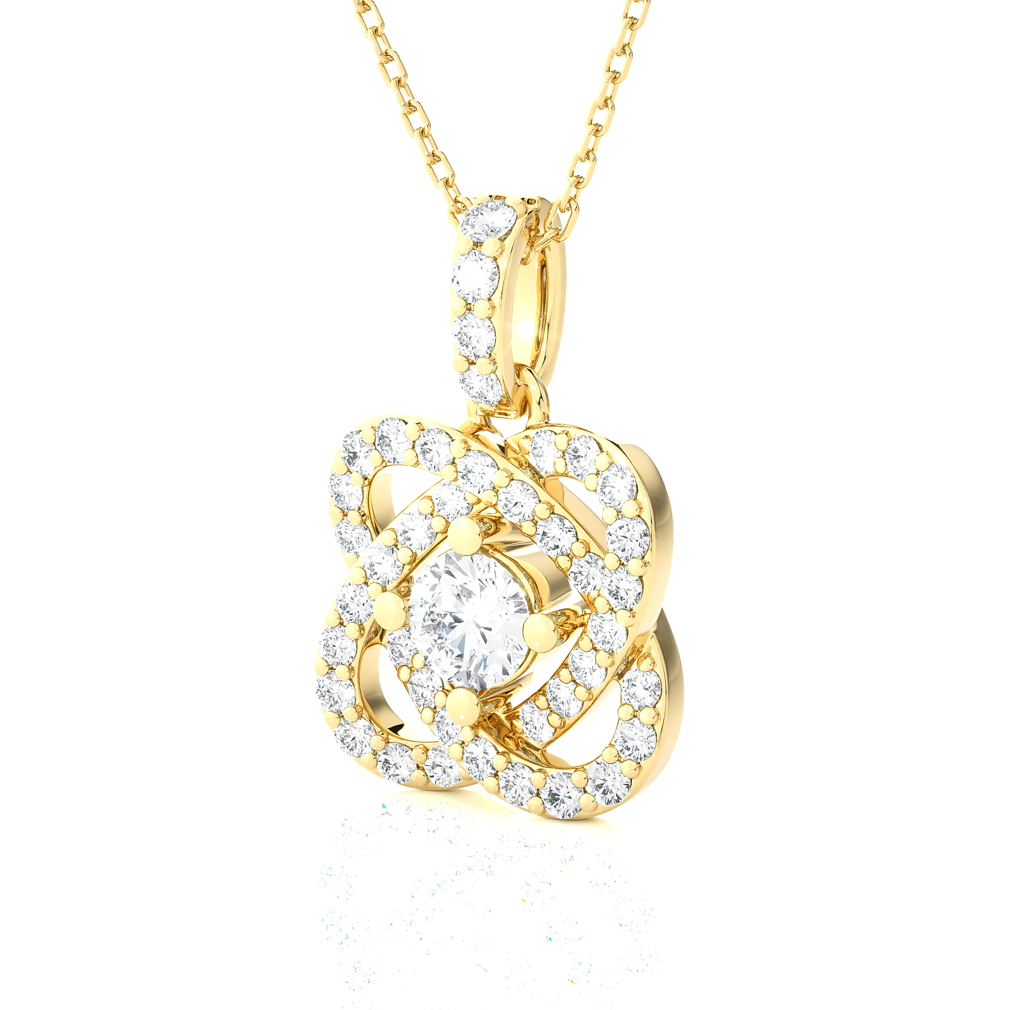 3/4  ctw Round Lab Grown Diamond Fashion Pendant