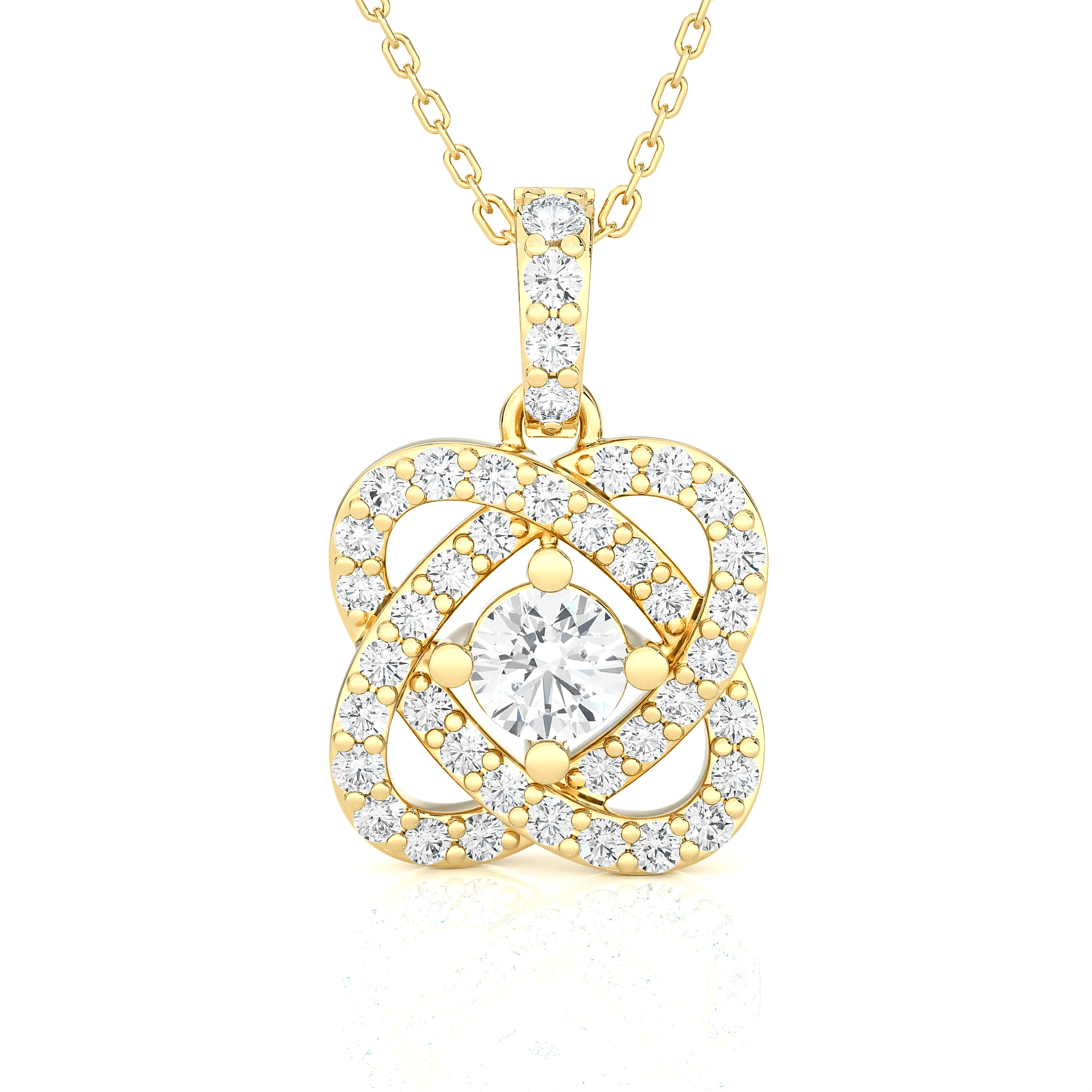 3/4  ctw Round Lab Grown Diamond Fashion Pendant