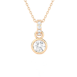 1/2  ctw Round Lab Grown Diamond Solitaire Pendant