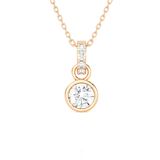 1/2  ctw Round Lab Grown Diamond Solitaire Pendant