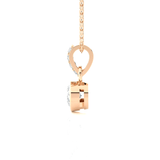 1/2  ctw Round Lab Grown Diamond Solitaire Pendant