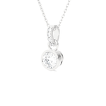 1/2  ctw Round Lab Grown Diamond Solitaire Pendant