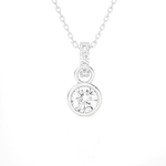 1/2  ctw Round Lab Grown Diamond Solitaire Pendant