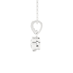 1/2  ctw Round Lab Grown Diamond Solitaire Pendant