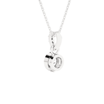 1/2  ctw Round Lab Grown Diamond Solitaire Pendant