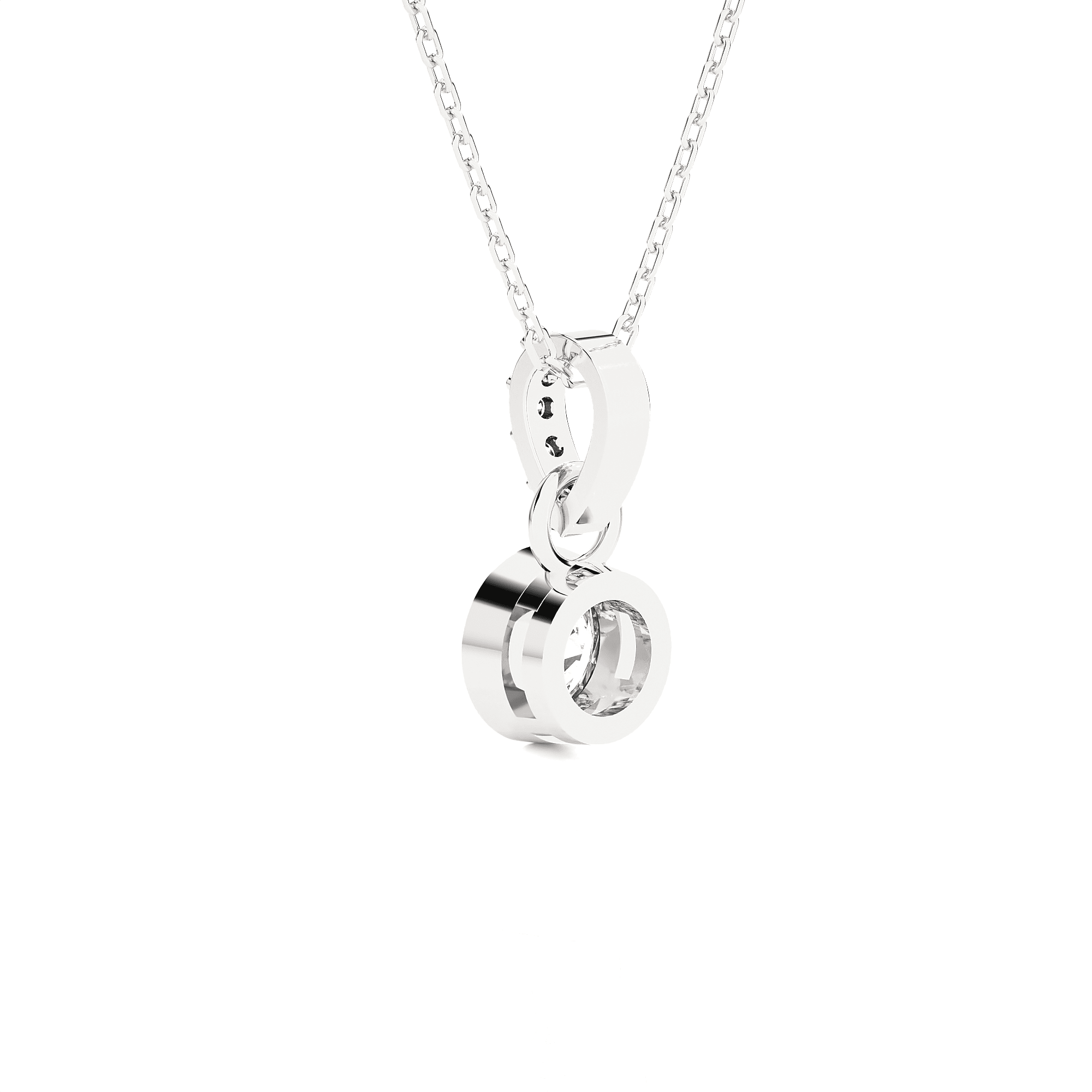 1/2  ctw Round Lab Grown Diamond Solitaire Pendant