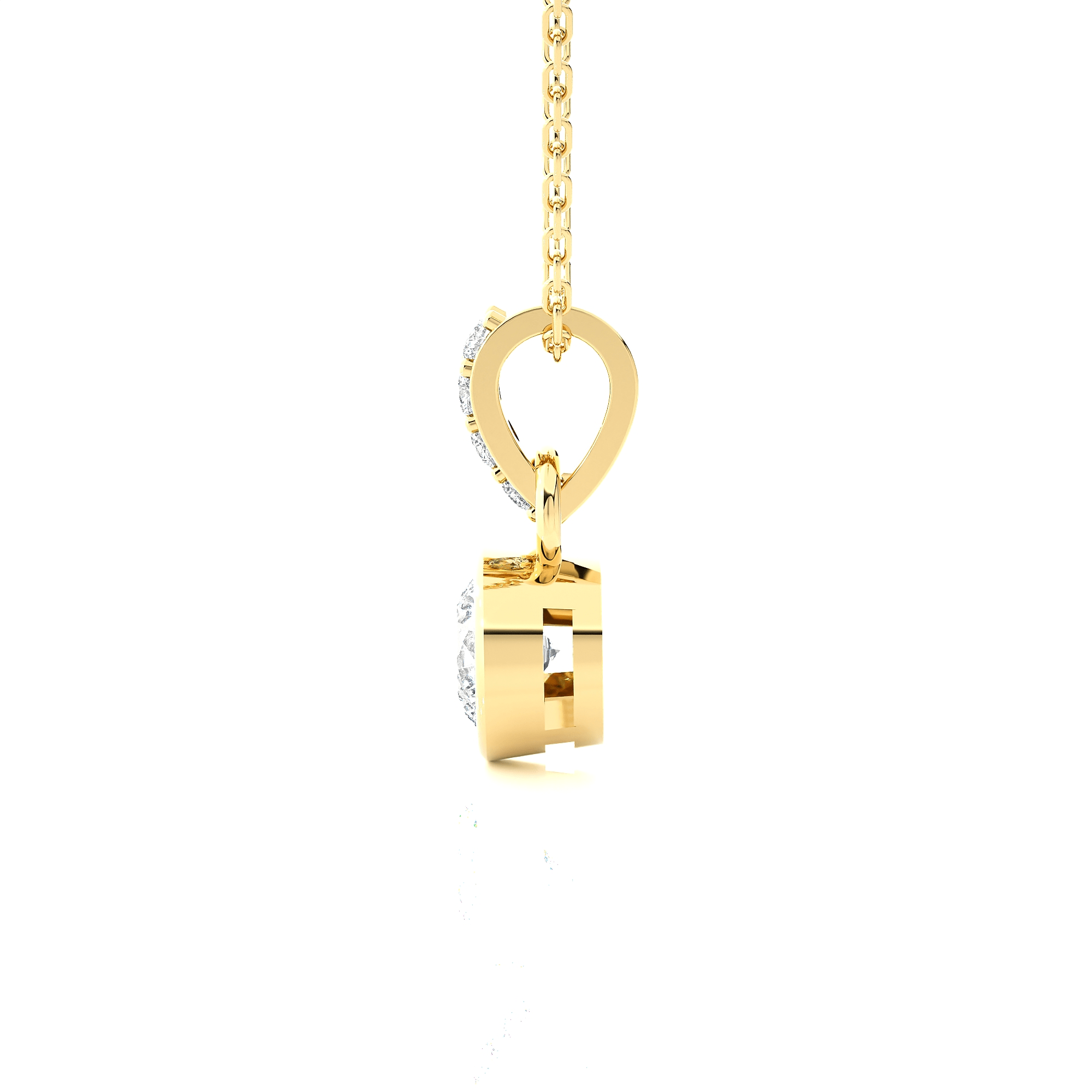1/2  ctw Round Lab Grown Diamond Solitaire Pendant