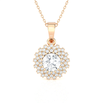 1 1/3 ctw Round Lab Grown Diamond Fashion Pendant
