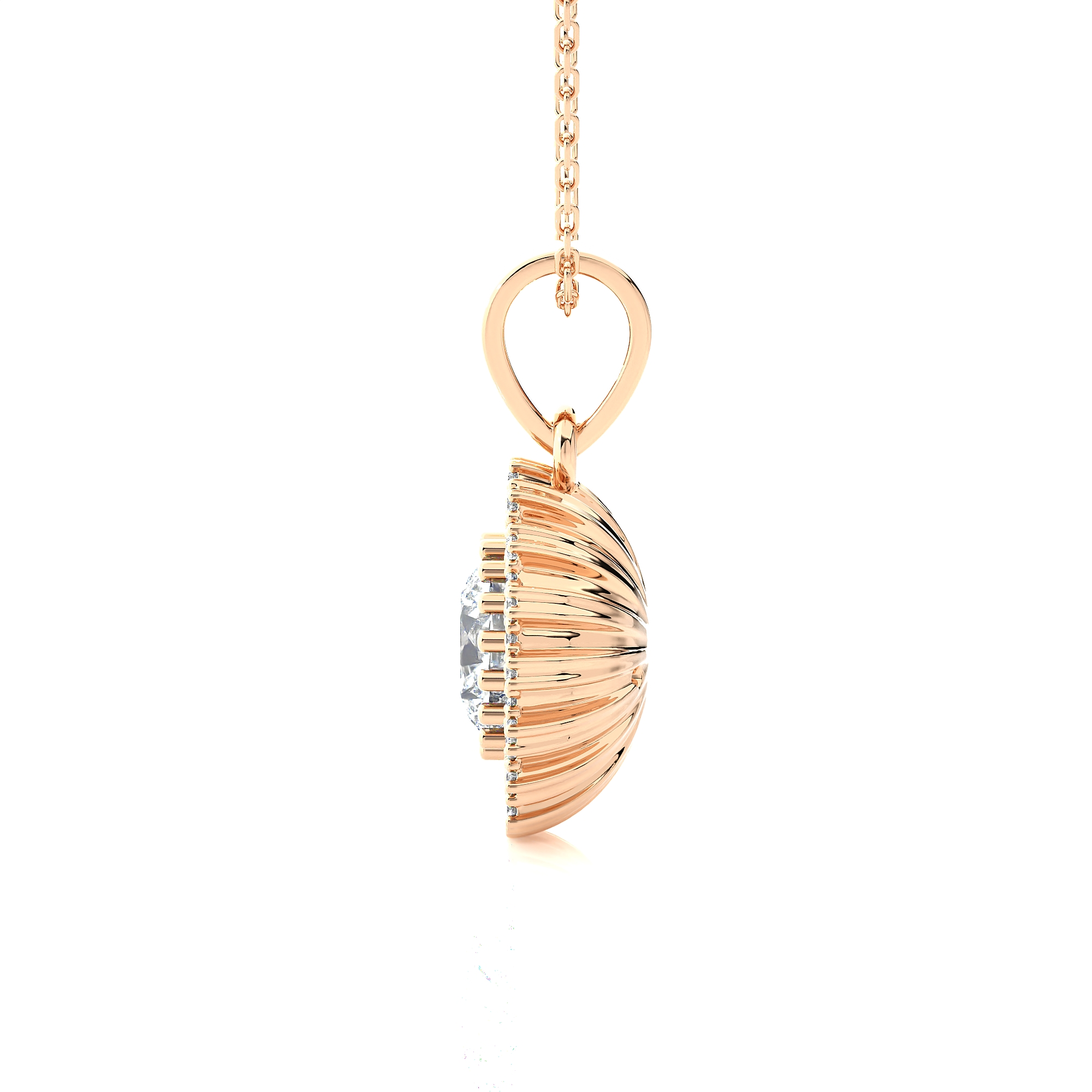 1 1/3 ctw Round Lab Grown Diamond Fashion Pendant