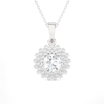 1 1/3 ctw Round Lab Grown Diamond Fashion Pendant