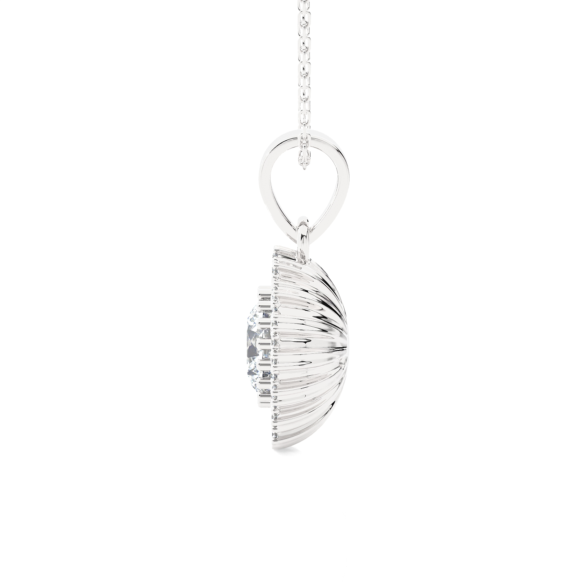 1 1/3 ctw Round Lab Grown Diamond Fashion Pendant