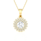 1 1/3 ctw Round Lab Grown Diamond Fashion Pendant