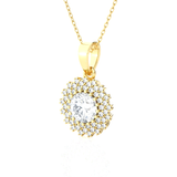 1 1/3 ctw Round Lab Grown Diamond Fashion Pendant