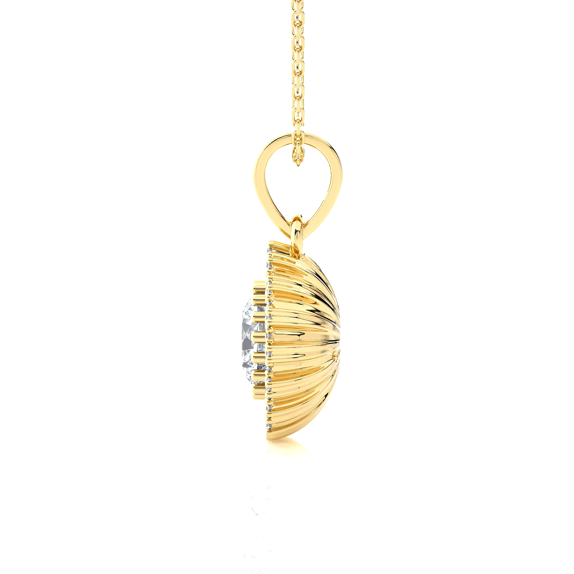 1 1/3 ctw Round Lab Grown Diamond Fashion Pendant