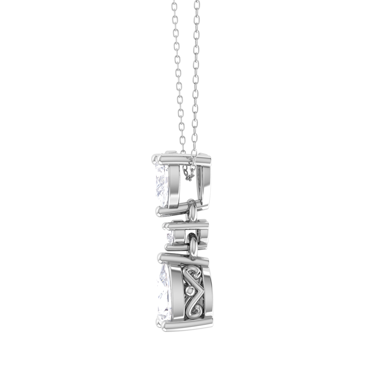 Mix-Shape Lab Grown Diamond Fashion Pendant