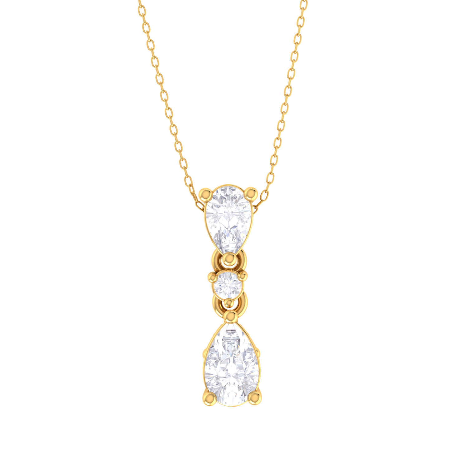 Mix-Shape Lab Grown Diamond Fashion Pendant