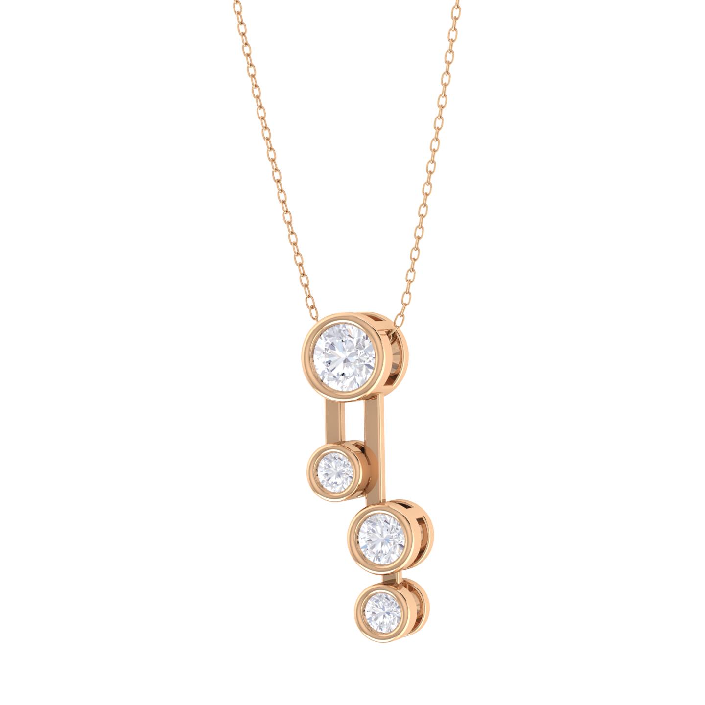 Round Lab Grown Diamond Fashion Pendant