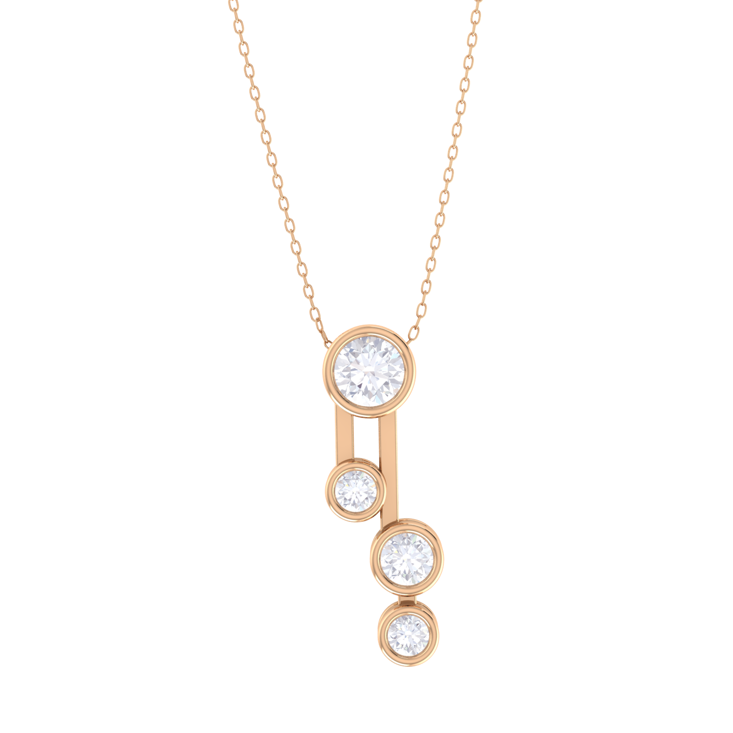 Round Lab Grown Diamond Fashion Pendant