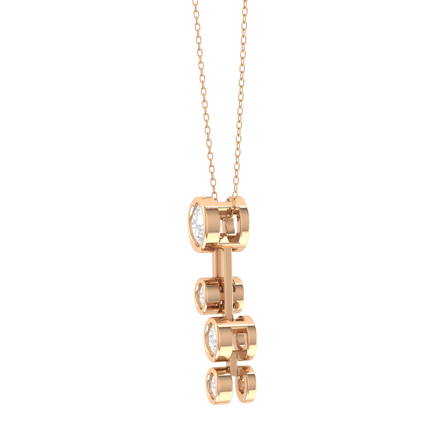 Round Lab Grown Diamond Fashion Pendant