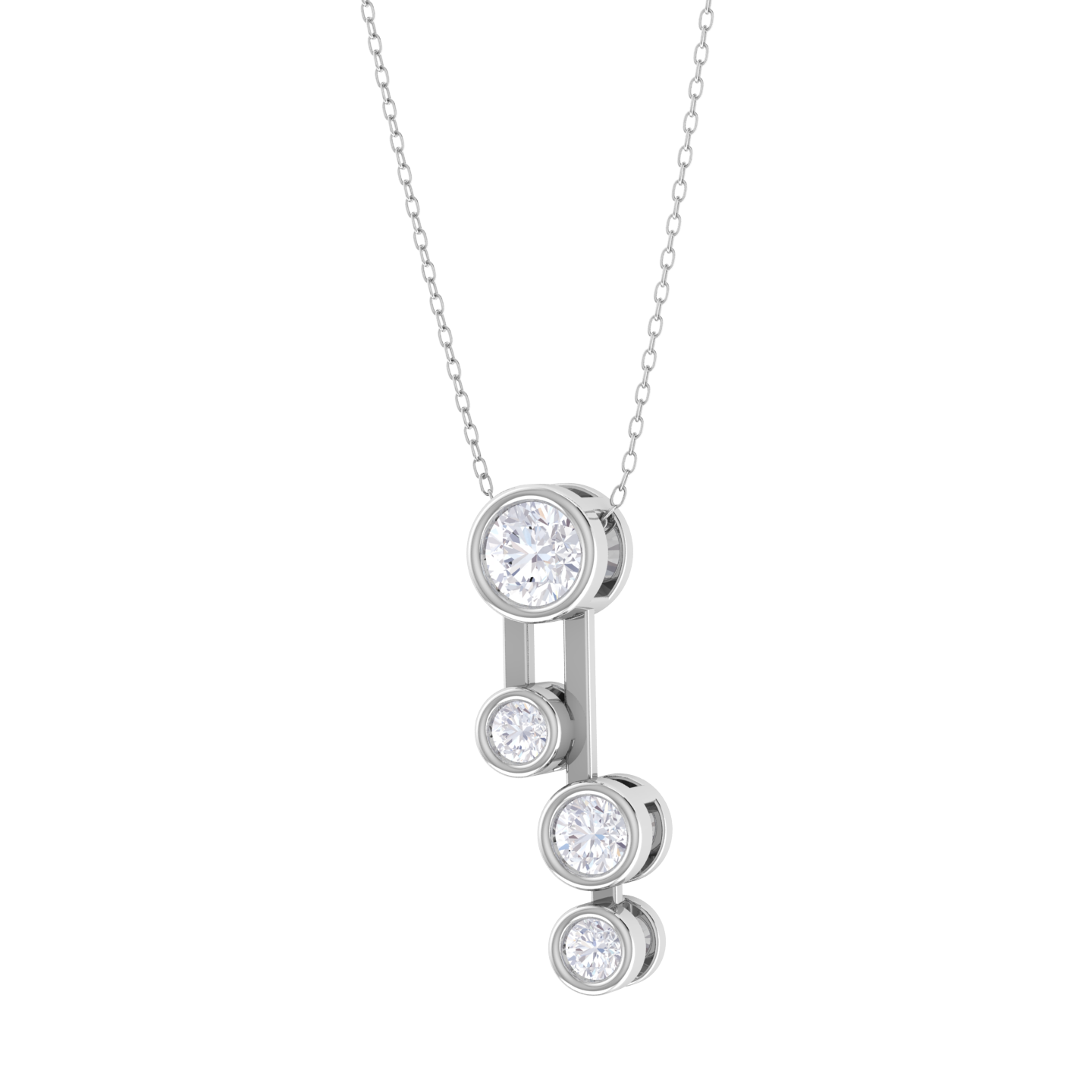 Round Lab Grown Diamond Fashion Pendant