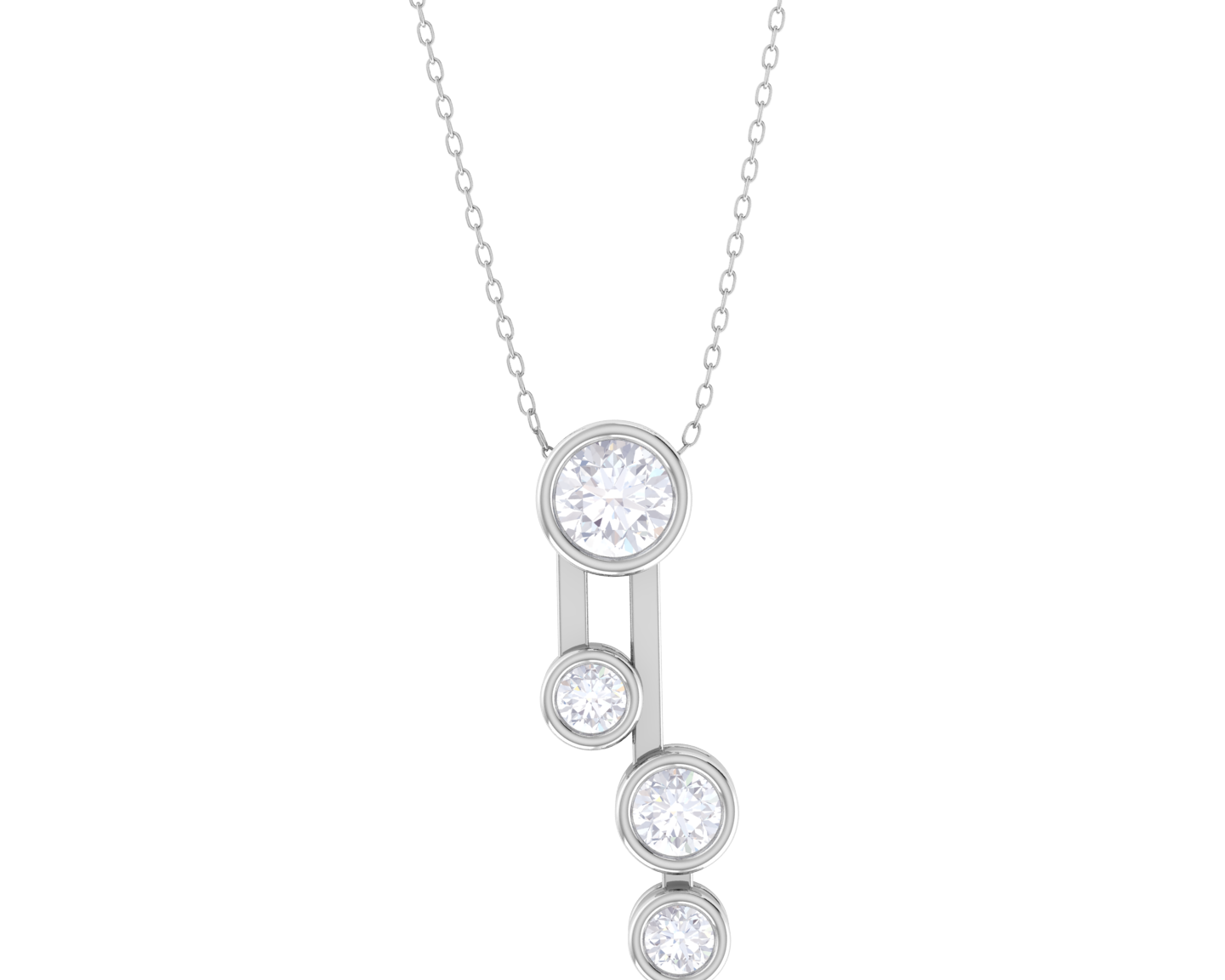 Round Lab Grown Diamond Fashion Pendant