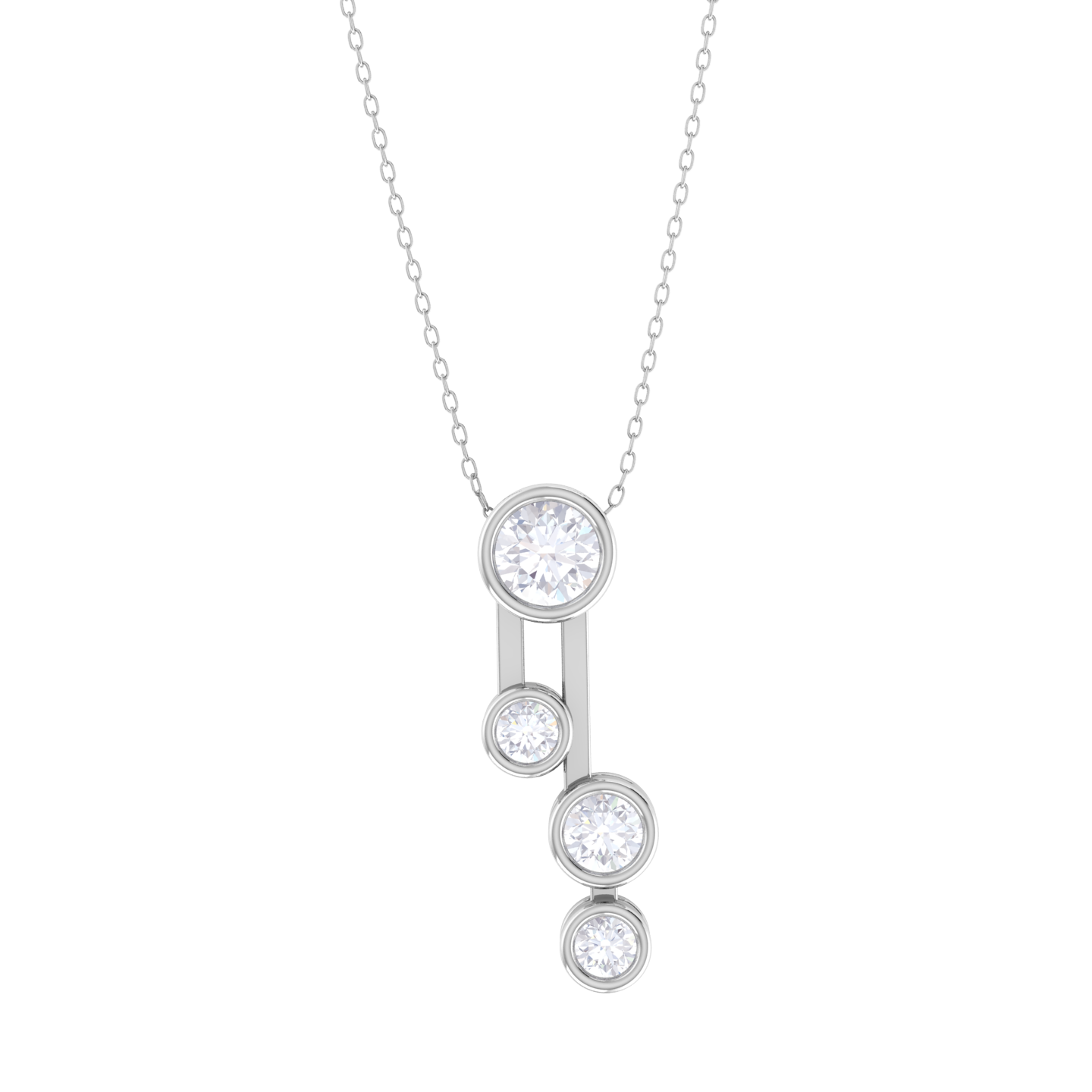 Round Lab Grown Diamond Fashion Pendant
