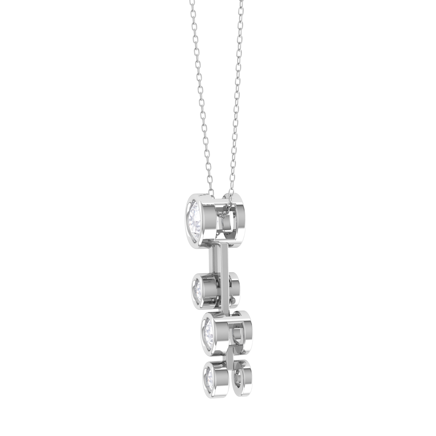 Round Lab Grown Diamond Fashion Pendant