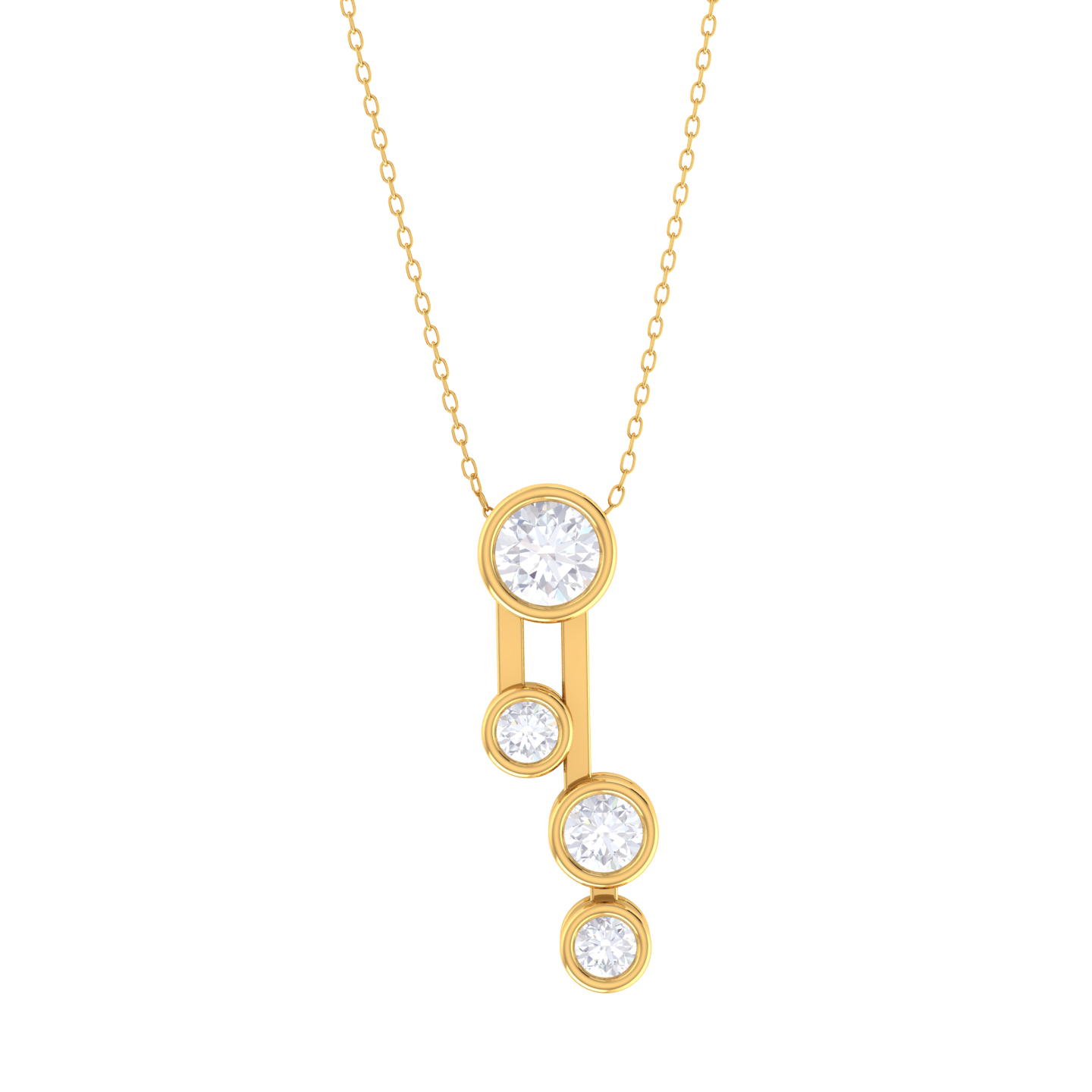 Round Lab Grown Diamond Fashion Pendant