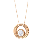 Round Lab Grown Diamond Fashion Pendant