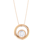 Round Lab Grown Diamond Fashion Pendant