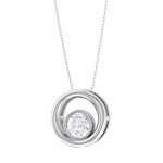 Round Lab Grown Diamond Fashion Pendant