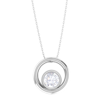 Round Lab Grown Diamond Fashion Pendant