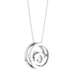 Round Lab Grown Diamond Fashion Pendant
