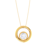 Round Lab Grown Diamond Fashion Pendant