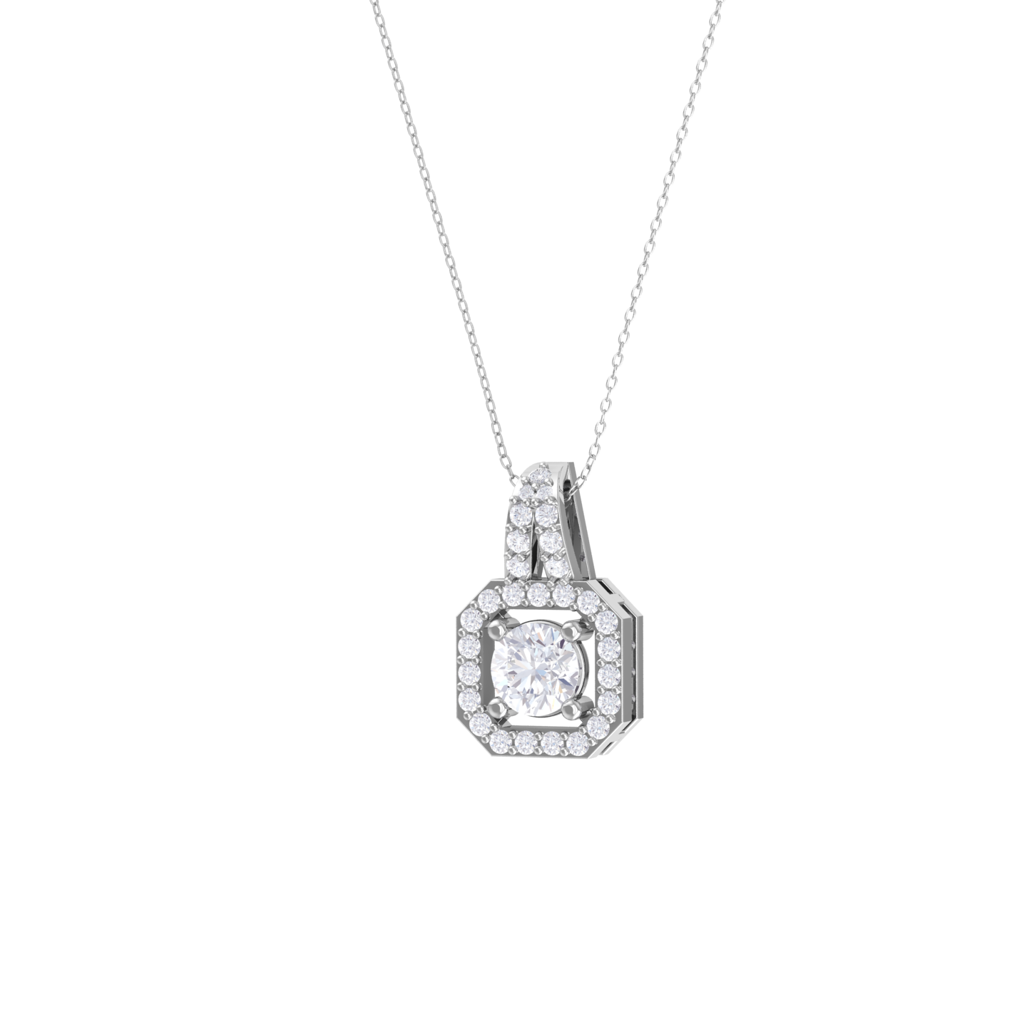 Round Lab Grown Diamond Fashion Pendant