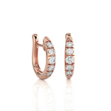 1/2 ctw Round Lab Grown Diamond Hoop Earrings